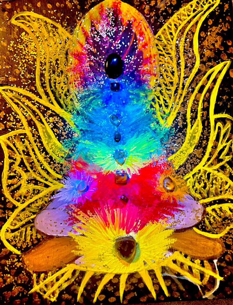 Ascension Series. Sacred Emergence. By Ashaki. A.k.a. Katie v. Flowers. This series is ideal for: - Spiritual seekers - Art therapy enthusiasts - Holistic wellness practitioners -Collectors of symbolic narrative art -Individuals seeking intentional, meaning home decor. Every piece is treated as a legacy artifact, a part of your personal spiritual journey and mine.